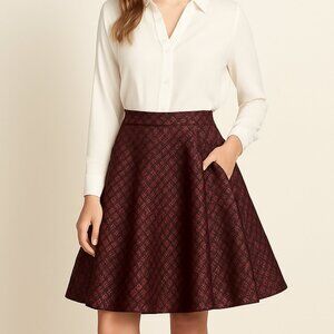 GIAMBA Paris Metallic Structured Skirt XS